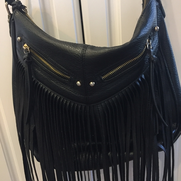 Antik Kraft Black Fringy Purse - Picture 4 of 4